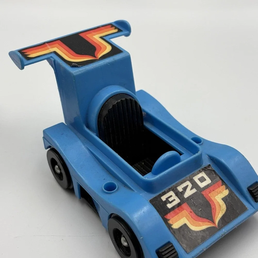 Fisher Price Adventure People Formula One Race Cars ‎ 3 Cars Red White Blue VTG